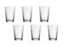 Hermia Juego de Vasos PB-52952 de Vidrio Transparente de 6 Piezas